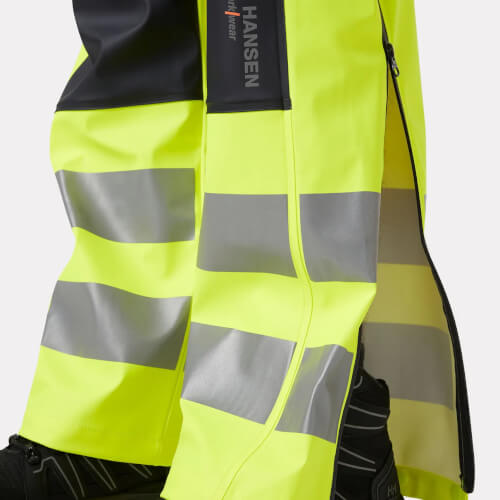 70596 Alna 2.0 fluo gele regenbroek met bretels