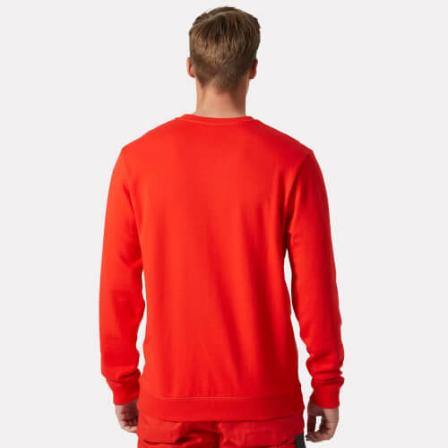 Helly Hansen 79324 Classic rood 220 sweatshirt in persoon achterzijde