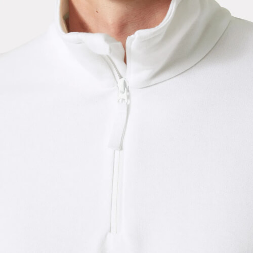 Helly Hansen 79325 900 Classic wit sweatshirt halve ykk rits