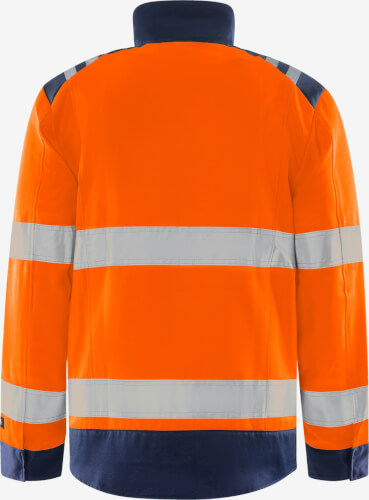 Fristads 4067 GPLU fluo oranje werkjack achterzijde
