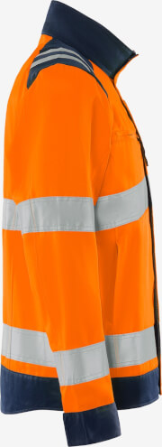Fristads 4067 GPLU fluo oranje werkjack rechterzijde