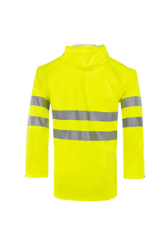 Sioen 3720 Unzen fluo gele werkjas achterzijde