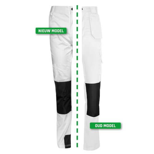 OXXA 7260 Eduard witte werkbroek vernieuwd model