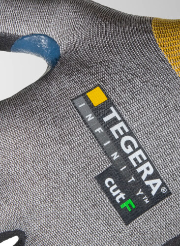 Tegera Infinity 8815R werkhandschoenen label