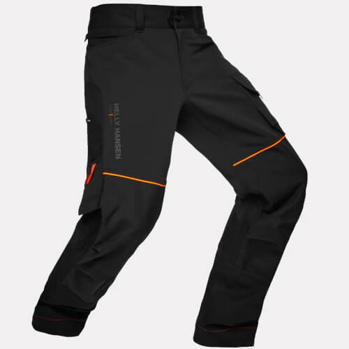 Helly Hansen 77553 Chelsea Evolution 2.0 zwarte werkbroek zijkant
