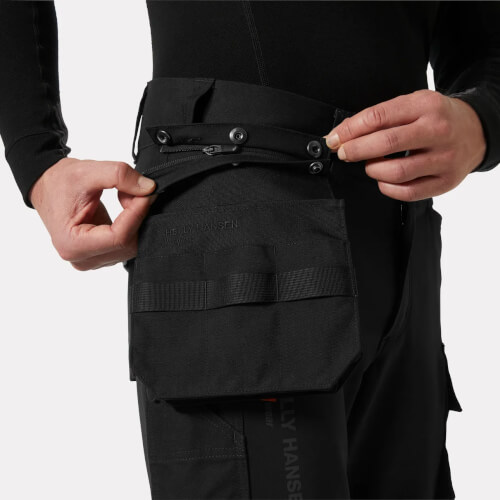 Helly Hansen 77553 Chelsea Evolution 2.0 zwarte werkbroek met hh connect zak