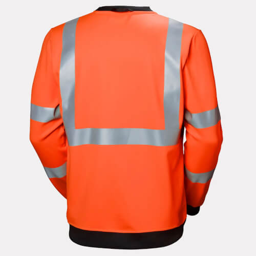 Helly Hansen 79095 Addvis fluo oranje sweater achterzijde