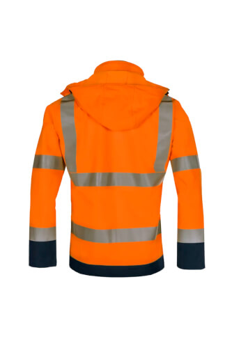 Sioen 9933A2TU1-951 Fuller softshell werkjas achterzijde