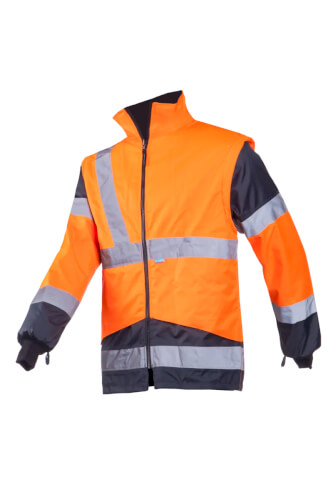 Sioen 209AN2X93-279 Skollfield fluo oranje werkparka onderjas
