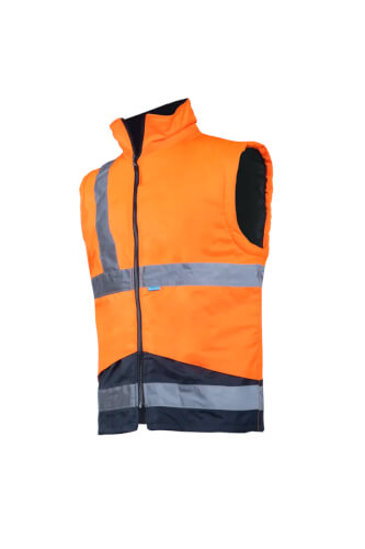Sioen 209AN2X93-279 Skollfield fluo oranje werkparka bodywarmer