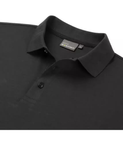 Santino Mathias zwart poloshirt kraag