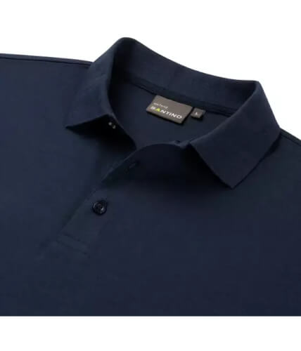 Santino Mathias marineblauw poloshirt kraag