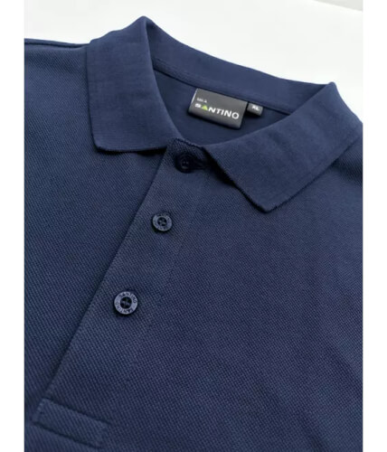 Santino Mika marineblauw poloshirt kraag