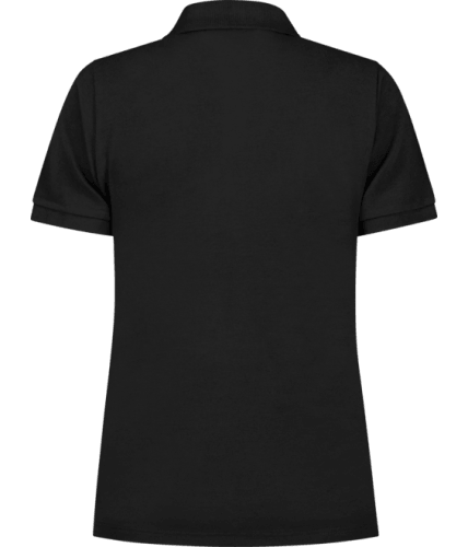 Santino Mika Ladies zwart poloshirt achterzijde
