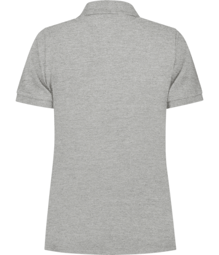 Santino Mika Ladies grijs poloshirt achterzijde