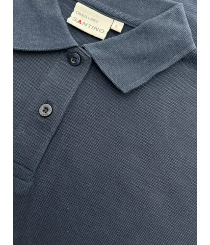 Santino Charma ladies marineblauw poloshirt kraag