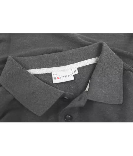 Santino Max donkergrijs poloshirt kraag