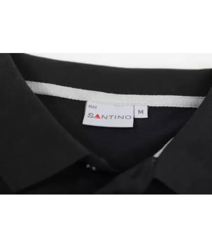 Santino Max zwart poloshirt kraag