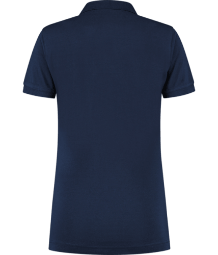Santino Max Ladies marineblauw poloshirt achterzijde