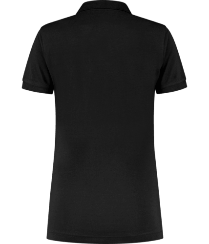 Santino Max Ladies zwart poloshirt achterzijde