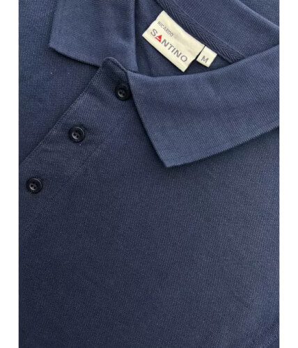 Santino Ricardo real navy polo kraag