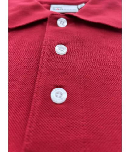 Santino Ricardo red poloshirt knoopsluiting