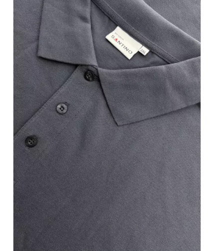 Santino Ricardo Graphite poloshirt kraag
