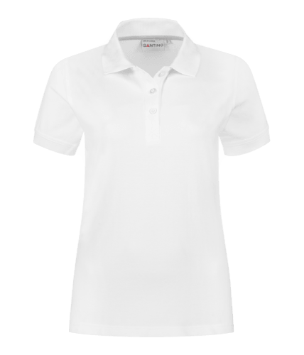 Santino Mojo Ladies white poloshirt