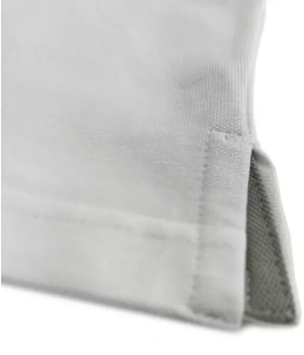 Santino Mojo Ladies white poloshirt split in zijnaad