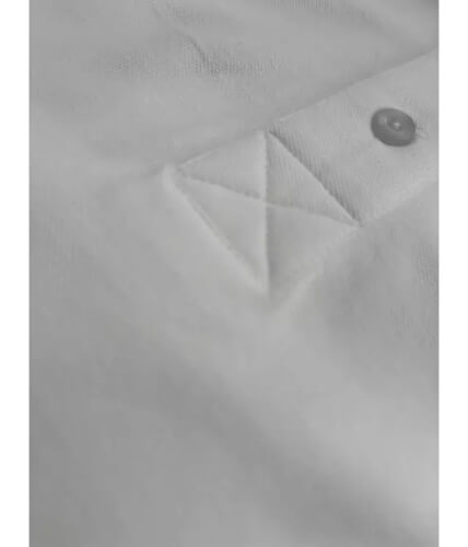 Santino Mojo Ladies white poloshirt knoopsluiting