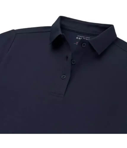 Santino Edinburgh Ladies real navy poloshirt kraag met knoopjes