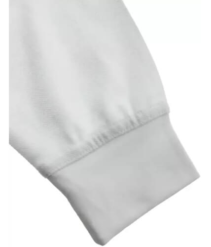 Santino Matt white poloshirt elastische mouwsluiting