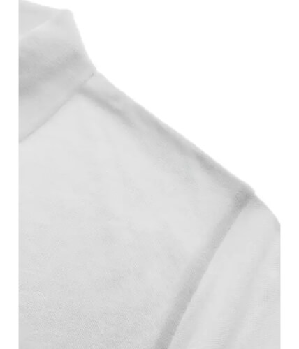 Santino Matt white poloshirt schouder