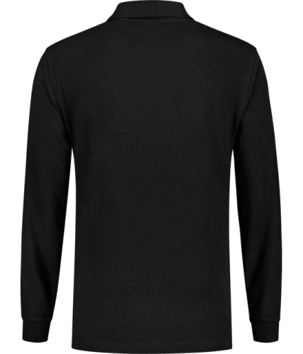 Santino Matt black poloshirt achterzijde