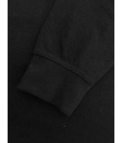 Santino Matt black poloshirt mouwsluiting