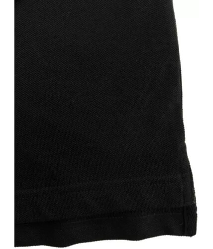 Santino Matt black poloshirt split in zijnaad