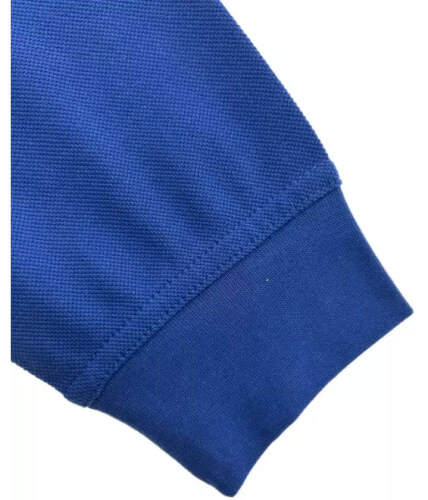 Santino Matt dames royal blue poloshirt elastische mouwsluiting