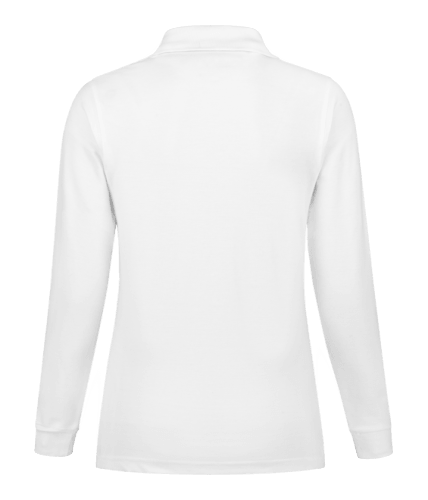 Santino Matt dames white poloshirt achterzijde