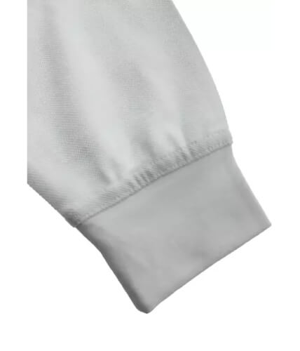 Santino Matt dames white poloshirt elastische mouwsluiting