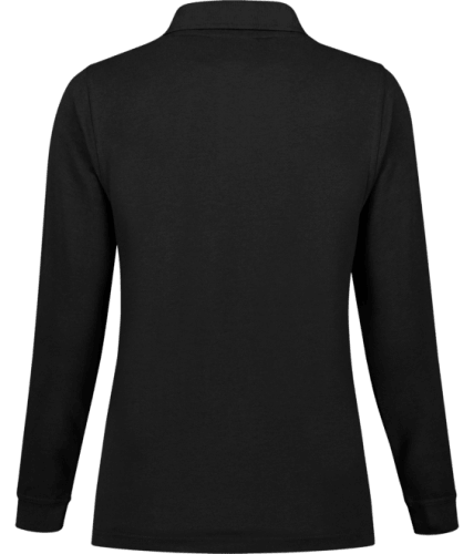 Santino Matt dames black poloshirt achterzijde