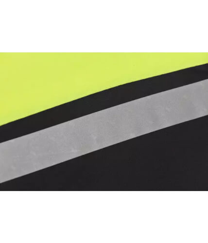 Santino Hamburg fluo geel/antraciet poloshirt reflectiestreep