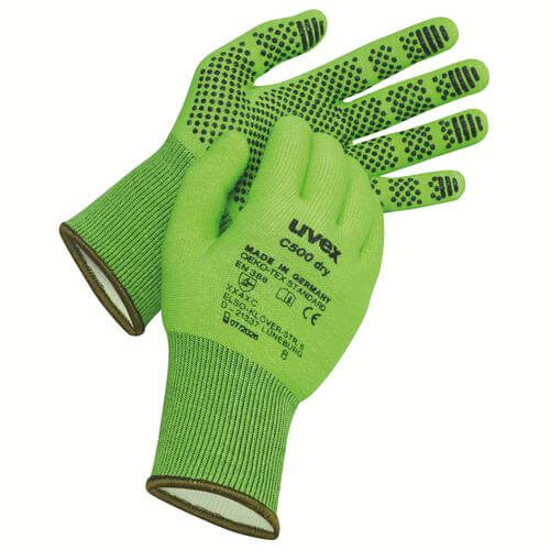 Uvex C500 dry werkhandschoenen