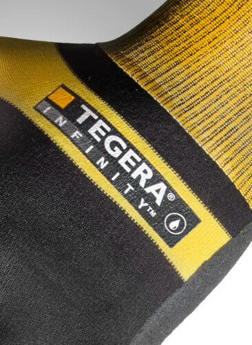 Tegera Infinity 8802 werkhandschoenen label