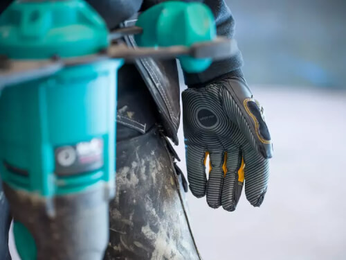 Tegera Pro 9180A werkhandschoenen in actie