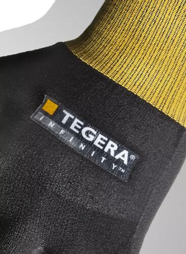 Tegera Infinity 8801 werkhandschoenen label