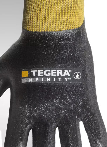 Tegera Infinity 8804 werkhandschoenen label