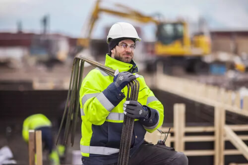 Tegera 295 werkhandschoenen in actie 1